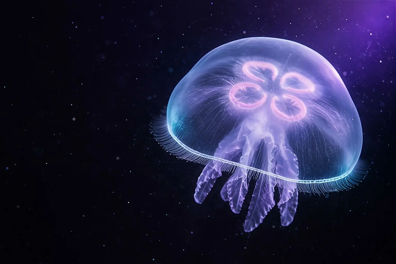 Moon Jellyfish criada em cativeiro pela AquaSmart